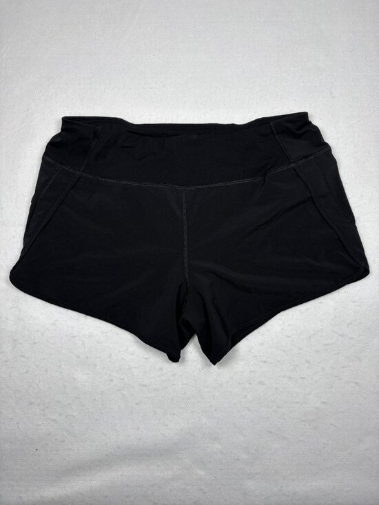 CRZ YOGA Pants - CRZ YOGA Women's Black Quick-Dry Running Shorts Lined Zip Pocket Athleisure M